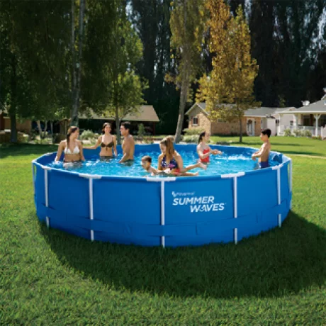 Piscina rotunda Active Frame, 457 x 107 (cm) cu cadru metalic Summer Waves