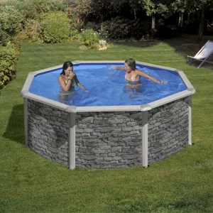 Piscină supraterană rotundă CERDENA – 460 x h 120 cm