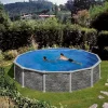 Piscină supraterană rotundă SANTORINI – 460 x h 132 cm