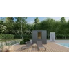 SAUNA EXTERIOR OPTIMA  210 x 180 x 235 cm