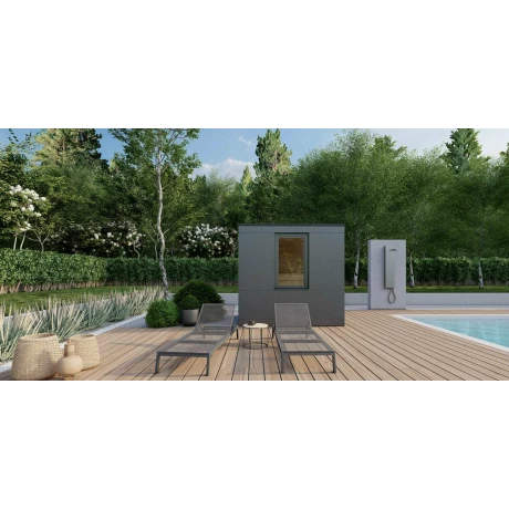 SAUNA EXTERIOR OPTIMA  210 x 180 x 235 cm