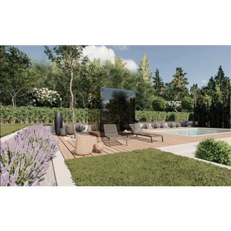 SAUNA EXTERIOR CORTINA XL 220 x 220 x 235 cm